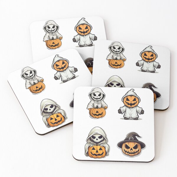 Item preview, Spooky Pumpkin and Ghost Sticker Set designed and sold by Creation Artful.