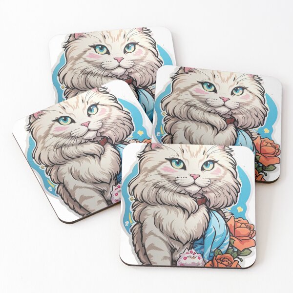 Item preview, Vibrant Barbie Cat Artwork - Eye-Catching Design designed and sold by sadsapiens.