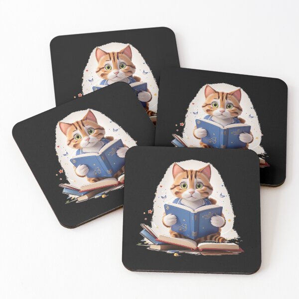 Item preview, Cat Reads Book designed and sold by TrendyPalette.