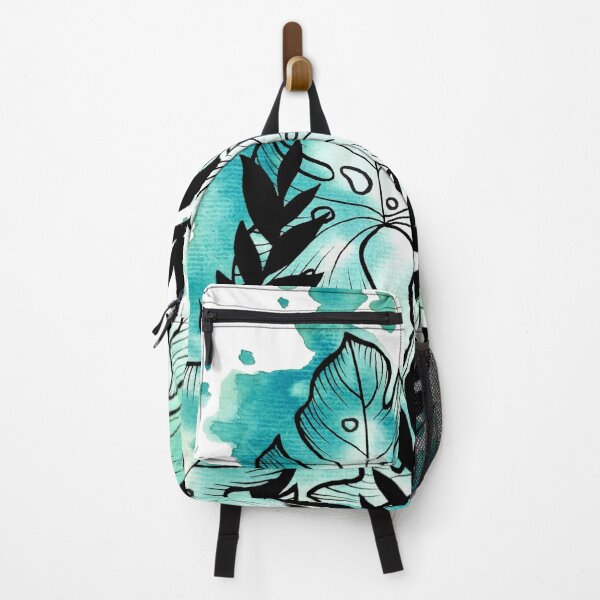 Item preview, Aqua Green Watercolor Adam's Rib Leaves designed and sold by BEATRIZKOBORI.
