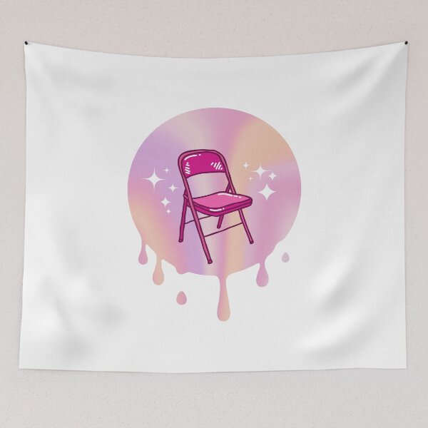 Item preview, Pink Folding Chair designed and sold by otyliadesign.