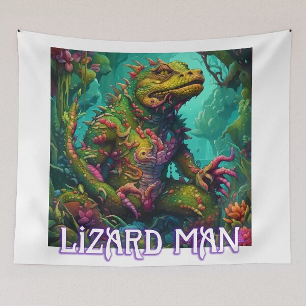 Item preview, VIBRANT VISIONS (LIZARD MAN) designed and sold by Morrigan Austin.
