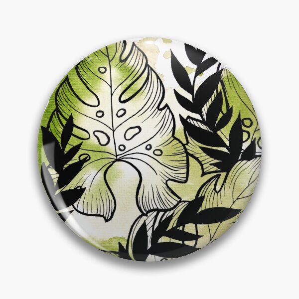 Item preview, Green Watercolor Adam's Rib Leaves designed and sold by BEATRIZKOBORI.