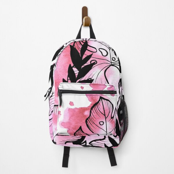 Item preview, Pink Watercolor Adam's Rib Leaves designed and sold by BEATRIZKOBORI.