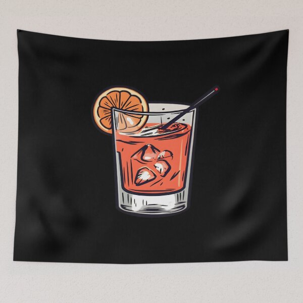 Item preview, negroni sbagliato, just add prosecco | subtle queer / subtle nonbinary| tattoo art (Black) designed and sold by QinkQueerTats.