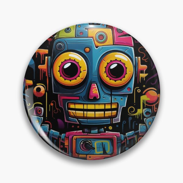 Item preview, Psychedelic Crazy Robot: Mechanized Mayhem Unleashed designed and sold by PsyCloth.