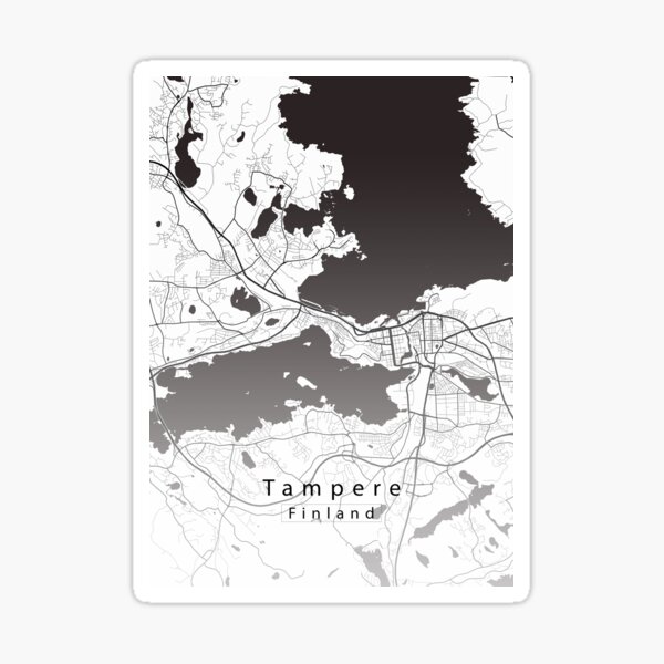 Artikel-Vorschau von Stadtplan von Tampere, Finnland, designt und verkauft von Robin-Niemczyk.