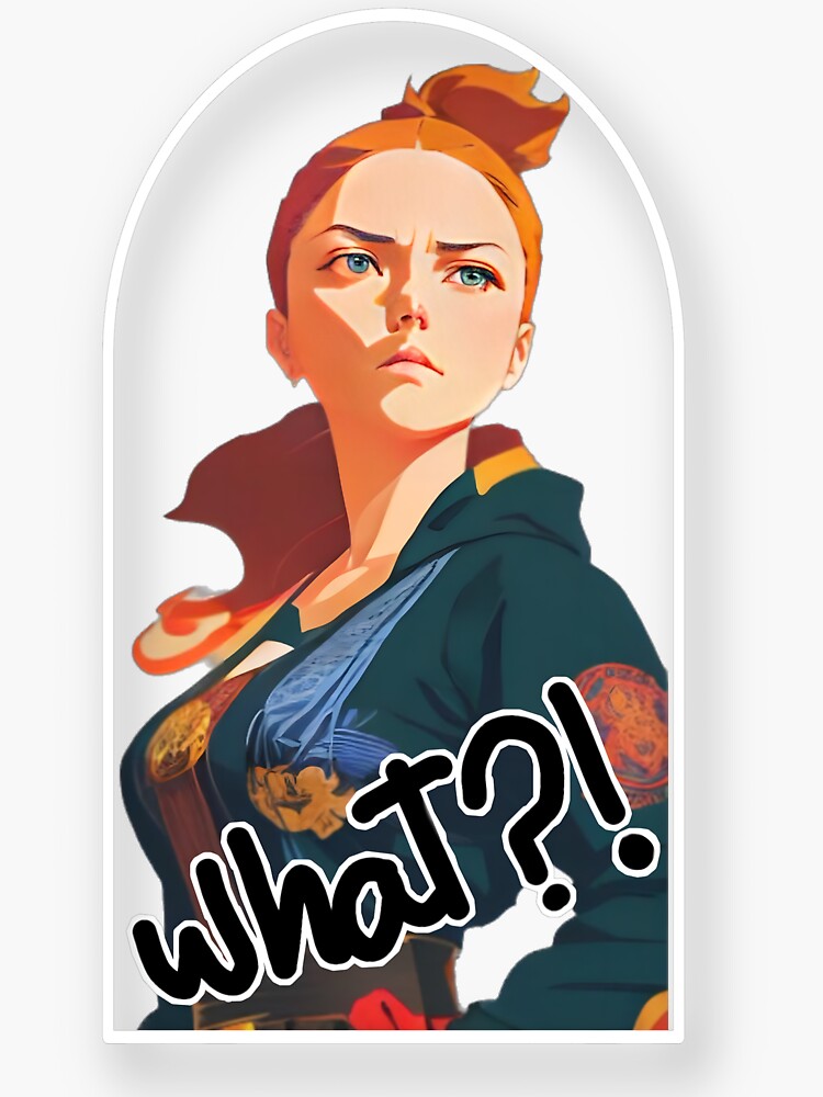 Thumbnail 3 of 3, Sticker, What?! designed and sold by Naim Halawi.