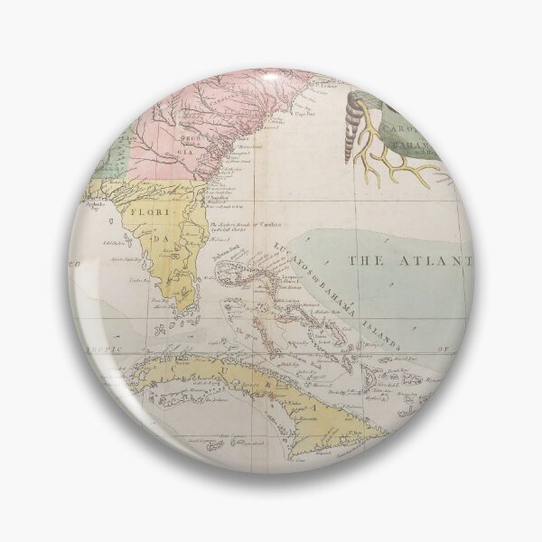 Item preview, Vintage digital print map of Florida designed and sold by dcrc.
