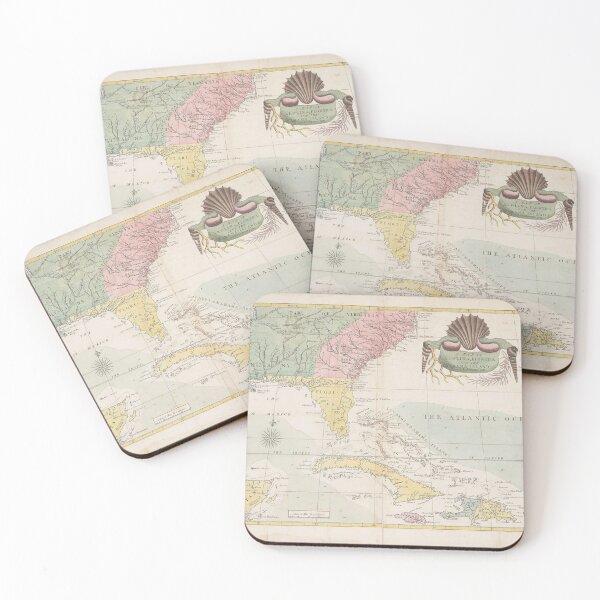 Item preview, Vintage digital print map of Florida designed and sold by dcrc.