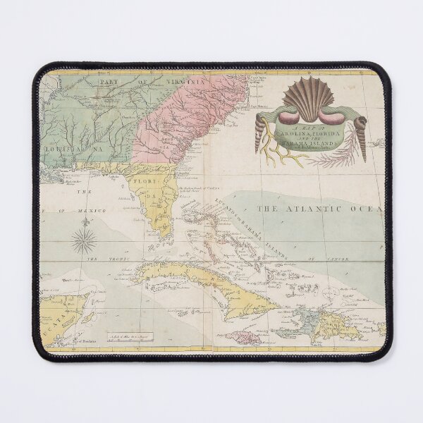 Item preview, Vintage digital print map of Florida designed and sold by dcrc.
