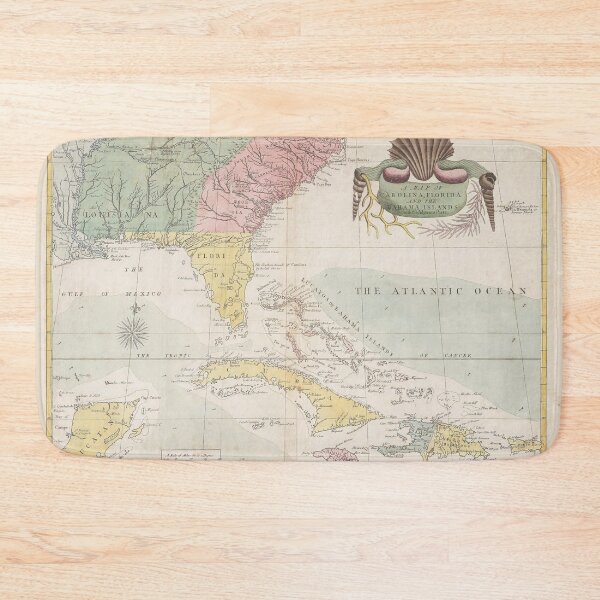Item preview, Vintage digital print map of Florida designed and sold by dcrc.