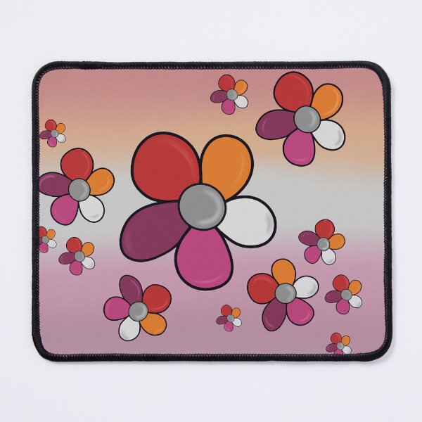 Item preview, Flowers - Lesbian Flag designed and sold by QueerExpression.