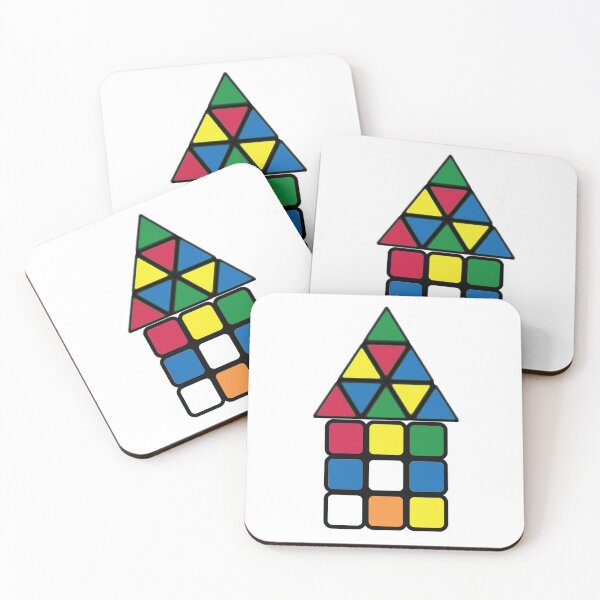 Item preview, Rubix Cube Pyraminx House - Cute Speedcubing Graphics designed and sold by ethanzakicab.