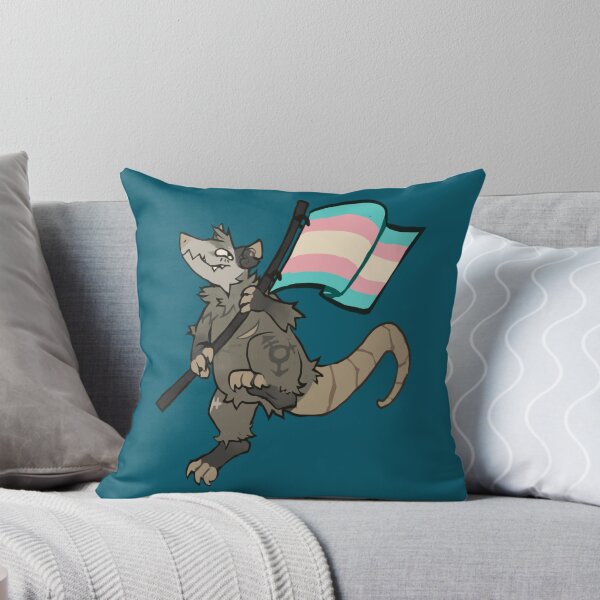 Item preview, trans rights opossum designed and sold by Palominoarissa.