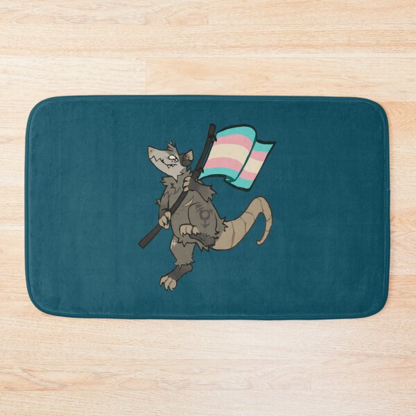 Item preview, trans rights opossum designed and sold by Palominoarissa.