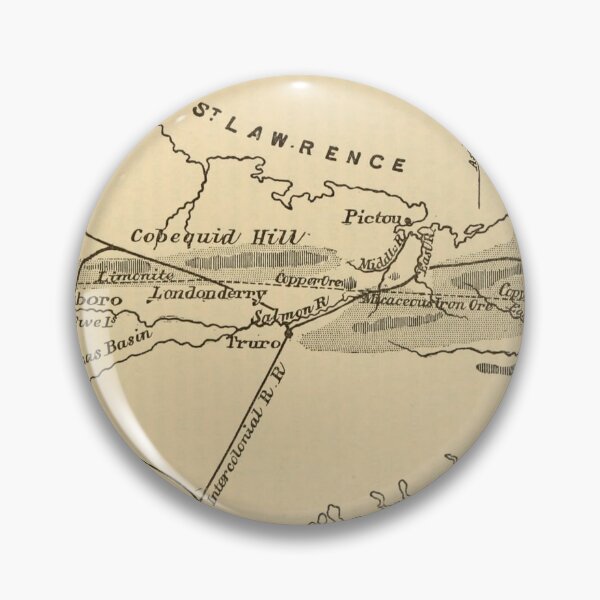 Item preview, Vintage digital print map of Nova Scotia designed and sold by dcrc.