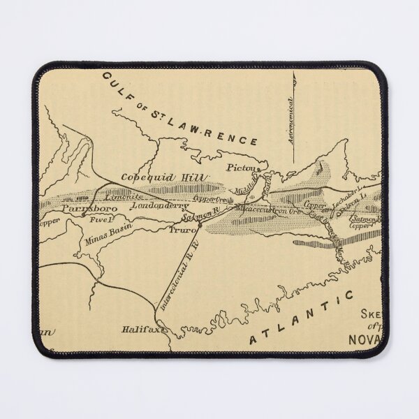 Item preview, Vintage digital print map of Nova Scotia designed and sold by dcrc.
