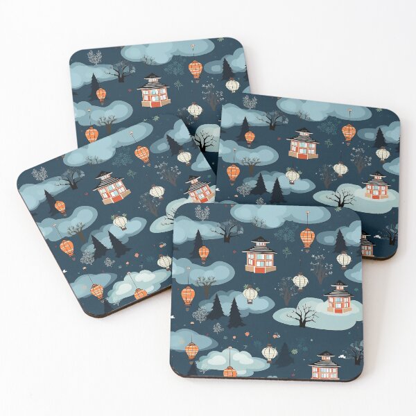 Item preview, Sky Lantern in old town pattern graphic design  designed and sold by DotLineStory.