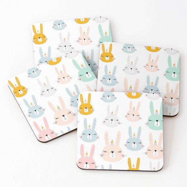 Item preview, Bunny Rabbits with Party Hats designed and sold by theartisanco.