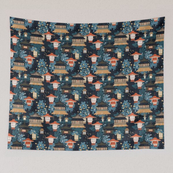 Item preview, Sky Lantern in old town pattern graphic design  designed and sold by DotLineStory.