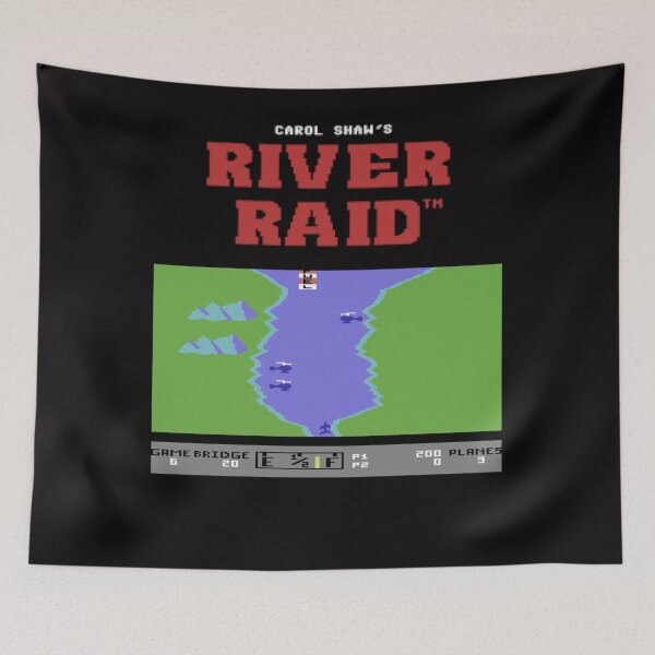 Artikelvorschau, River Raid für C64 und andere Heimcomputer. entworfen und verkauft von RAYMONAMED.