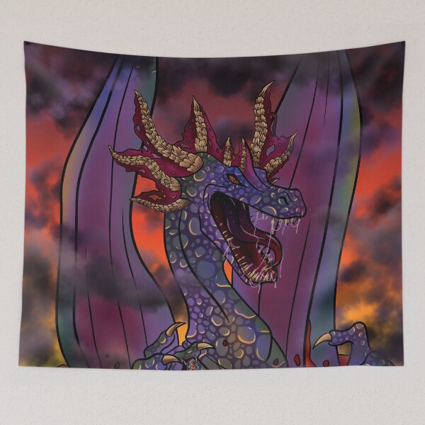 Item preview, The Dragon Amidst the Lava designed and sold by AvalonUnmuzzled.