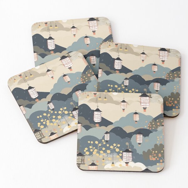 Item preview, Sky Lantern in old town pattern graphic design  designed and sold by DotLineStory.