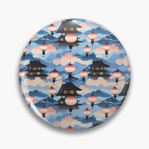 Item preview, Sky Lantern in old town pattern graphic design  designed and sold by DotLineStory.