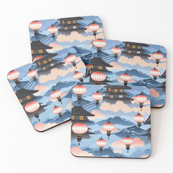 Item preview, Sky Lantern in old town pattern graphic design  designed and sold by DotLineStory.