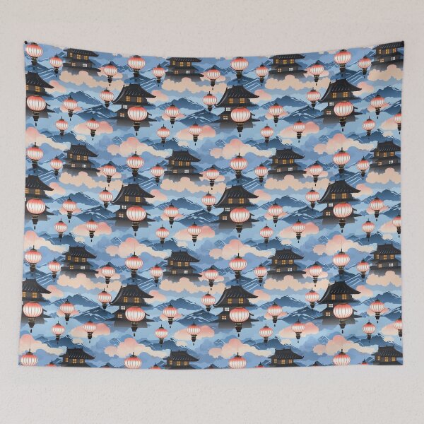 Item preview, Sky Lantern in old town pattern graphic design  designed and sold by DotLineStory.