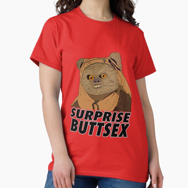 Vista previa del artículo con la obra «Ewok Suprise Buttsex», diseñado y vendido por DanielDesigns.