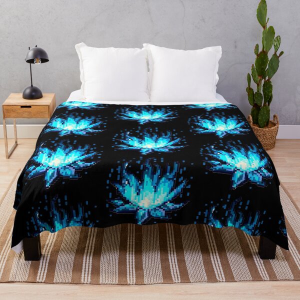 Aperçu de l'œuvre Lotus flamme bleue créée et vendue par ColderDesignLab.