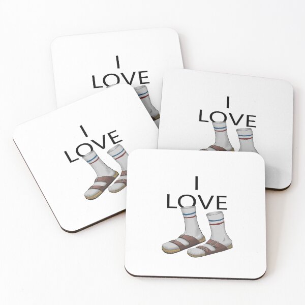 Item preview, Fashion Illustration: I LOVE Socks in Sandals. designed and sold by Kycia.