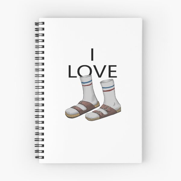 Item preview, Fashion Illustration: I LOVE Socks in Sandals. designed and sold by Kycia.