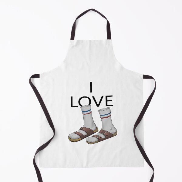 Item preview, Fashion Illustration: I LOVE Socks in Sandals. designed and sold by Kycia.