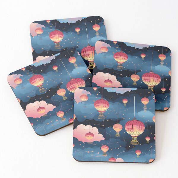 Item preview, Sky Lantern in old town pattern graphic design  designed and sold by DotLineStory.