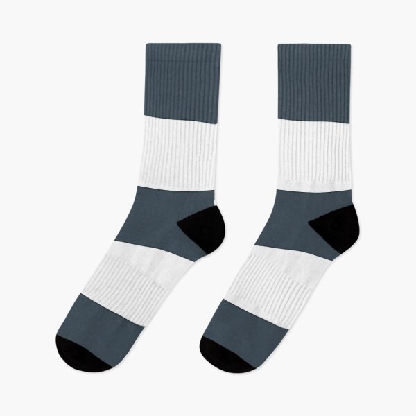 Item preview, Large CHARCOAL GREY and WHITE Horizontal STRIPES designed and sold by RachelMacht.