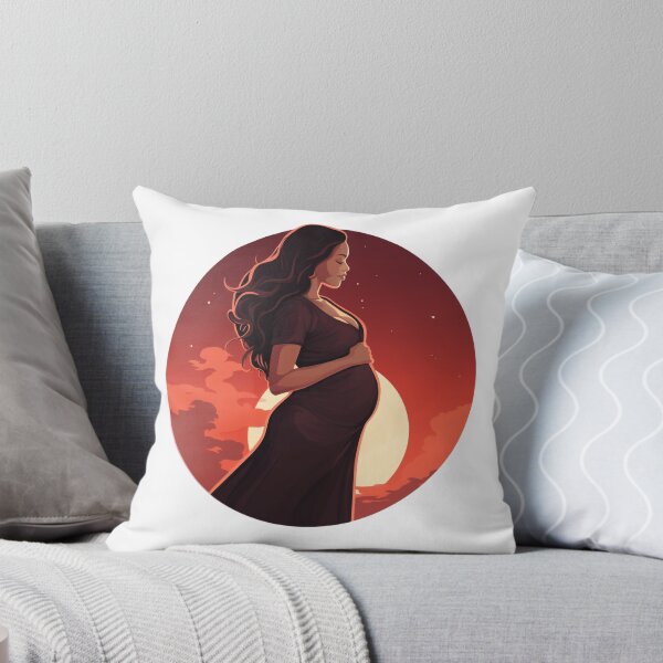 Item preview, Hermosa mujer embarazada, fondo puesta de sol designed and sold by SmileshareShop.