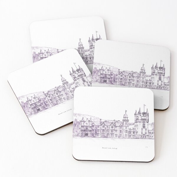 Item preview, Balmoral Castle, Scotland Drawing, Violet - An Historic Royal Residence designed and sold by studioSharonKay.