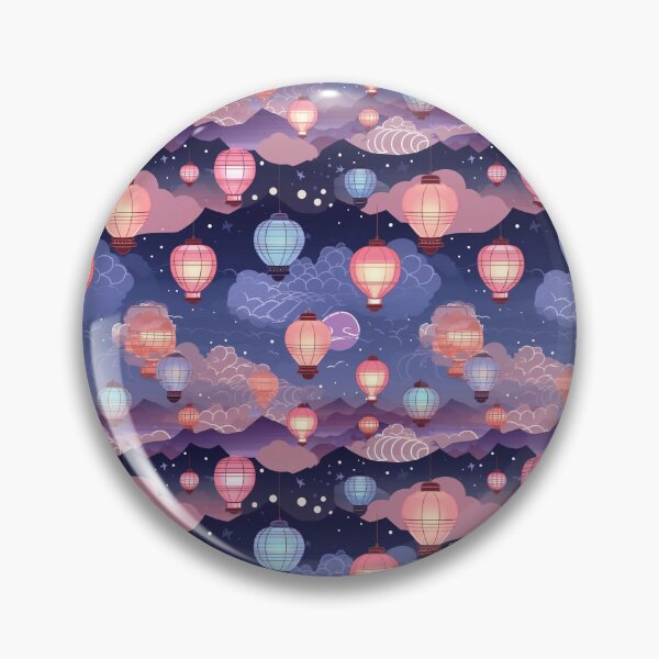 Item preview, Sky Lantern in old town pattern graphic design  designed and sold by DotLineStory.