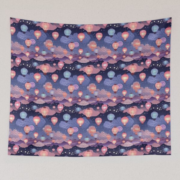 Item preview, Sky Lantern in old town pattern graphic design  designed and sold by DotLineStory.