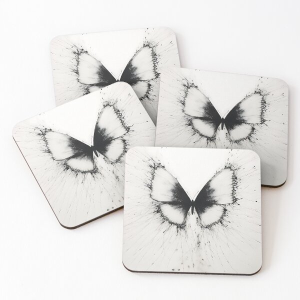 Item preview, Monochrome Metamorphosis: Abstract Butterfly on Xuan Paper designed and sold by vadimcarazan.