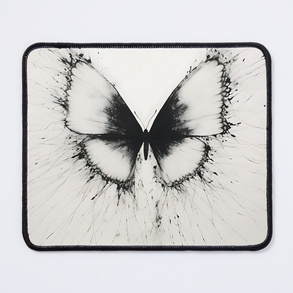 Item preview, Monochrome Metamorphosis: Abstract Butterfly on Xuan Paper designed and sold by vadimcarazan.