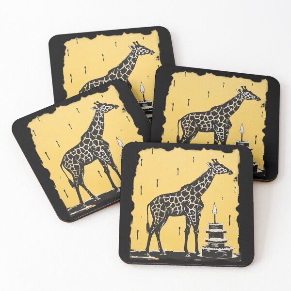 Item preview, Giraffe With A Birthday Cake designed and sold by Molineriani.