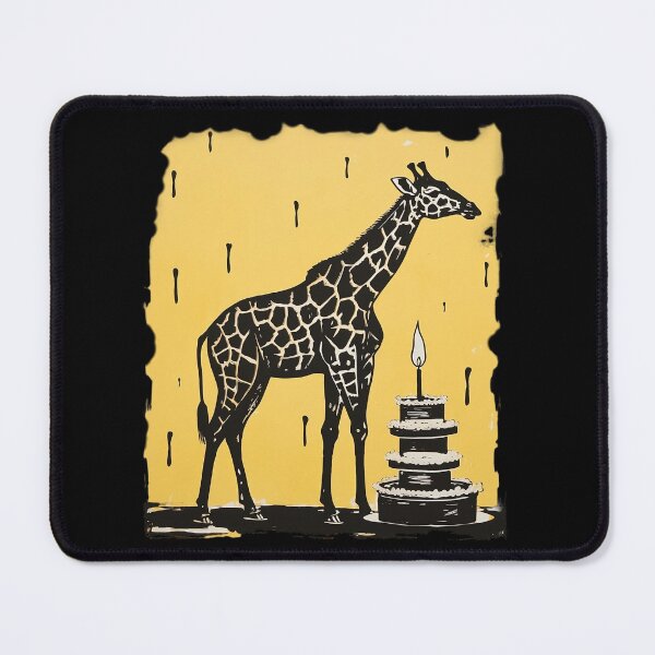 Item preview, Giraffe With A Birthday Cake designed and sold by Molineriani.
