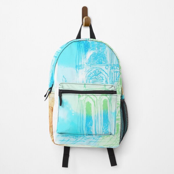 Item preview, Beautiful Church building drawing in Green/Blue designed and sold by KevenTees.