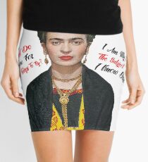 Frida Kahlo Quotes Mini Skirt