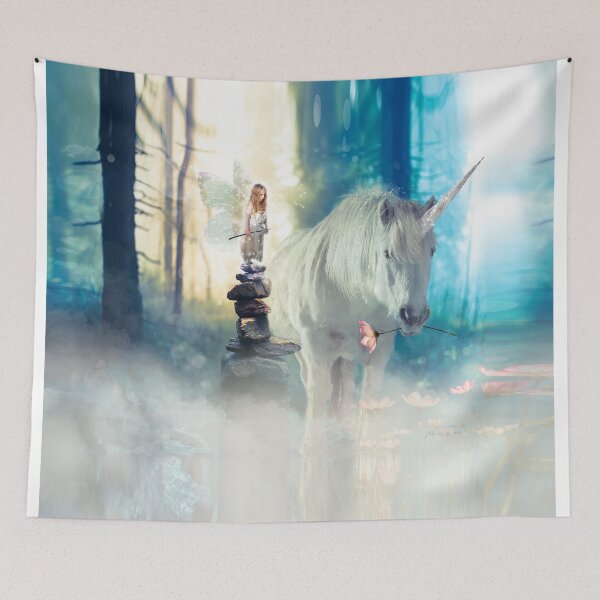 Item preview, Grumpy Fairy with Unicorn designed and sold by jitterfly.