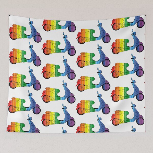 Item preview, Colores del arco iris de scooter de motor clásico designed and sold by HobbyBook.